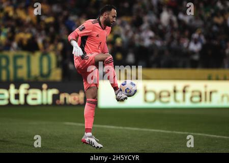 San Paolo, Brasile. 12 novembre 2021. SP - Sao Paulo - 11/11/2021 - COPPA DEL MONDO 2022 PLAYOFF, BRASILE X COLOMBIA - Ospina portiere della Colombia durante la partita contro il Brasile allo stadio Arena Corinthians per le qualificazioni della Coppa del mondo 2022. Foto: Ettore Chiereguini/AGIF/Sipa USA Credit: Sipa USA/Alamy Live News Credit: Sipa USA/Alamy Live News Foto Stock