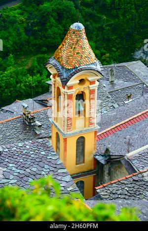 FRANCIA, ALPES MARITIMES ( 06 ), SAORGE, IL VILLAGGIO BELLO E VECCHIO Foto Stock