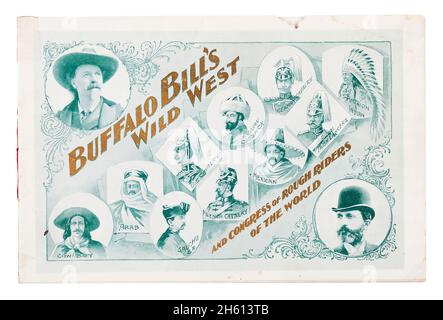 William F. 'Buffalo Bill' Cody's Wild West 1895 Libro di souvenir Foto Stock