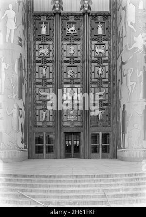 Biblioteca pubblica di Brooklyn (Ingersoll Memorial), Prospect Park Plaza, Brooklyn; 1941 Foto Stock