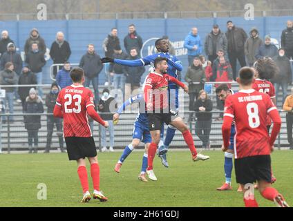 Zweitligist KSC-Testspiel vs Bundesligist SC freiburg, Karlsruher SC, friendly match, Karlsruhe Wildpark 11.November 2021 Foto Stock