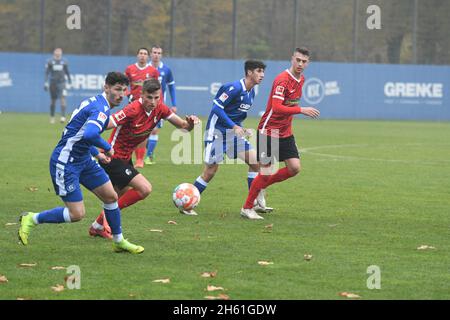 Zweitligist KSC-Testspiel vs Bundesligist SC freiburg, Karlsruher SC, friendly match, Karlsruhe Wildpark 11.November 2021 Foto Stock