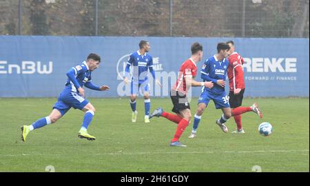 Zweitligist KSC-Testspiel vs Bundesligist SC freiburg, Karlsruher SC, friendly match, Karlsruhe Wildpark 11.November 2021 Foto Stock