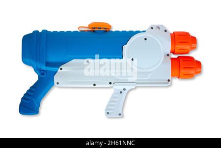 Giocattolo watergun isolato su sfondo bianco Foto Stock