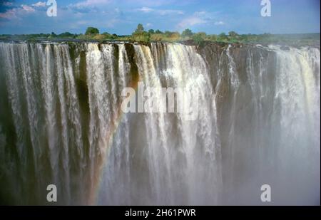 Zimbabwe. Matabeleland North. Cascate Victoria. Foto Stock