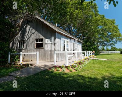 anne di gables verdi', autore lucy maude montgomery, libreria alla fine del percorso di legno infestato, canada, l'isola del principe edoardo Foto Stock