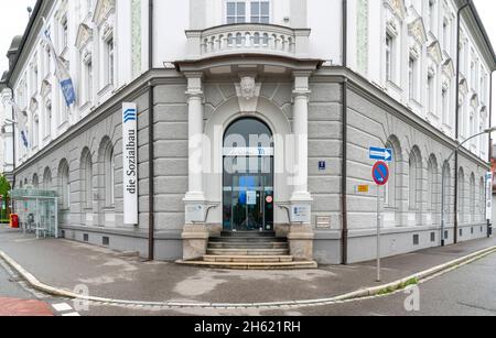 società di costruzione sociale a kempten, nel allgäu Foto Stock