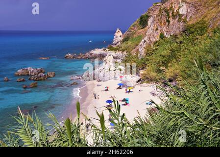 michelino beachTropea Calabria Italia Foto Stock