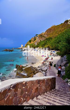 michelino beachTropea Calabria Italia Foto Stock