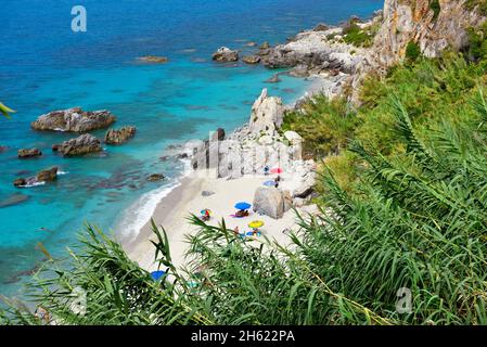 michelino beachTropea Calabria Italia Foto Stock