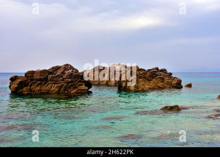 La costa calabrese nei pressi di Tropea Italia Foto Stock