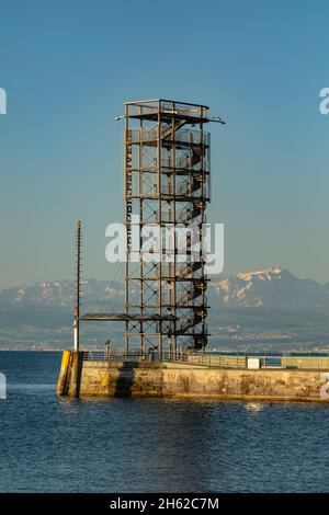 moleturm,friedrichshafen,lago di costanza,baden-wuerttemberg,germania Foto Stock