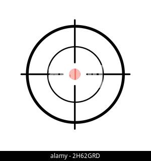 immagine vettoriale dell'icona del contrassegno di destinazione isolata su sfondo bianco Illustrazione Vettoriale