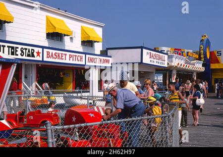 Molo Steeplechase, Atlantic City, New Jersey; ca. 1978. Foto Stock