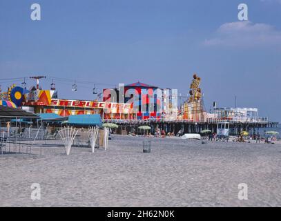 Molo Steeplechase, Atlantic City, New Jersey; ca. 1978. Foto Stock