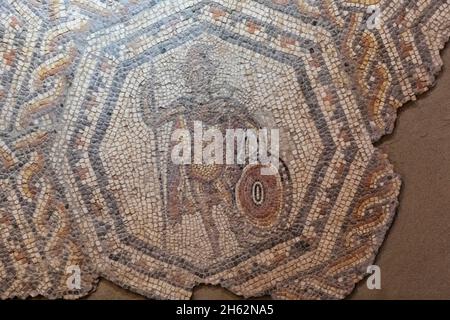 inghilterra, hampshire, andover, andover museo e museo dell'età del ferro, il mosaico romano delle mars fullerton Foto Stock