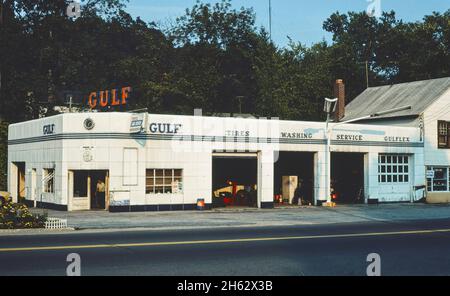 Riverside Gulf, Branchville, Connecticut; ca. 1976. Foto Stock