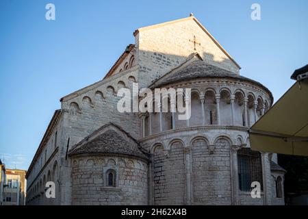 chiesa di st. krsevan su piazza san krsevan in zadar, dalmazia, croazia Foto Stock