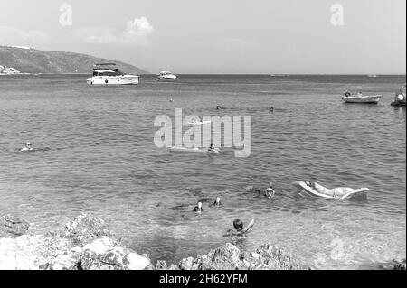 spiaggia di labadusa, isola di ciovo, croazia Foto Stock