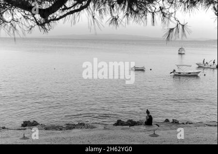 spiaggia di labadusa, isola di ciovo, croazia Foto Stock