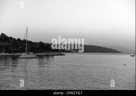 spiaggia di labadusa, isola di ciovo, croazia Foto Stock