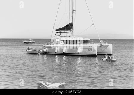 spiaggia di labadusa, isola di ciovo, croazia Foto Stock