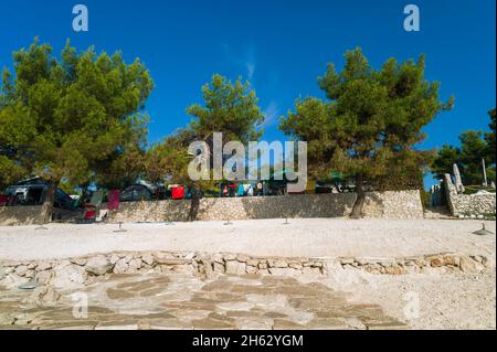 spiaggia di labadusa, isola di ciovo, croazia Foto Stock