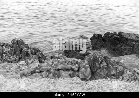 spiaggia di labadusa, isola di ciovo, croazia Foto Stock