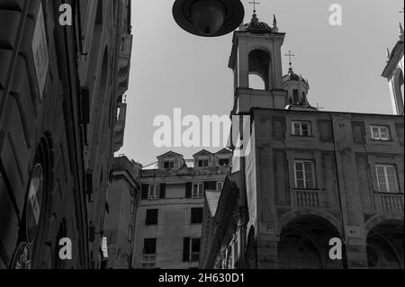 veduta dell'esterno della chiesa di san pietro in banchi (chiesa di san pietro in banchi) a genova Foto Stock