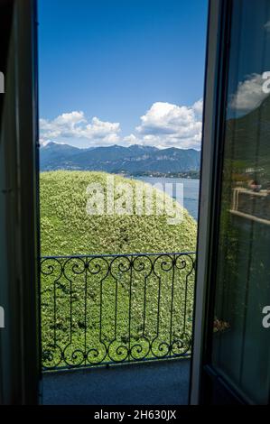 bella famosa villa del balbianello,lenno,lago di como,italia - luogo di ripresa per le guerre stellari: attacco dei cloni e james bond: casino royale Foto Stock