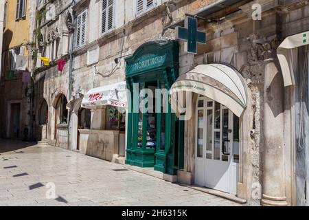 all'interno delle mura del centro storico / città vecchia di spalato in dalmazia, croazia - luogo di ripresa per il gioco dei troni Foto Stock