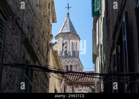 all'interno delle mura del centro storico / città vecchia di spalato in dalmazia, croazia - luogo di ripresa per il gioco dei troni Foto Stock