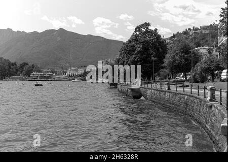 passeggiata lungo locarno sulle rive del lago maggiore locarno,canton ticino,svizzera Foto Stock