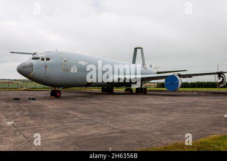 Boeing e-3D Sentry ZH105 ha sfilato alla RAF Waddington per il piano di laboratorio del programma velivoli obsoleti del Defense Science & Technology Laboratory Foto Stock