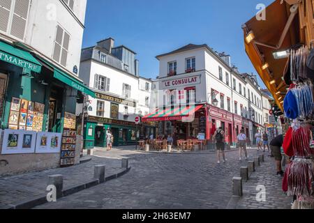 francia, parigi, montmartre, quartiere bohémien Foto Stock