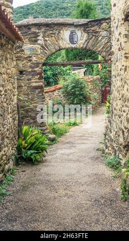 portalada de la duana in boule d'amont. Foto Stock