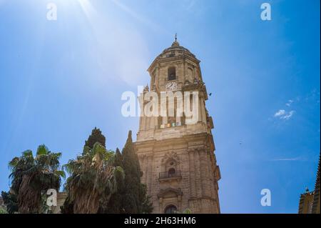 malaga,spagna: cattedrale di malaga dell'incarnazione ('santa iglesia catedral basilica de la encarnacion') - 'la manquita' su spagnolo (donna con un solo esercito). Foto Stock