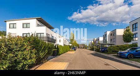 germania,baden-wuerttemberg,wablingen,nuova area di sviluppo,moderne case singole e multifamiliari Foto Stock