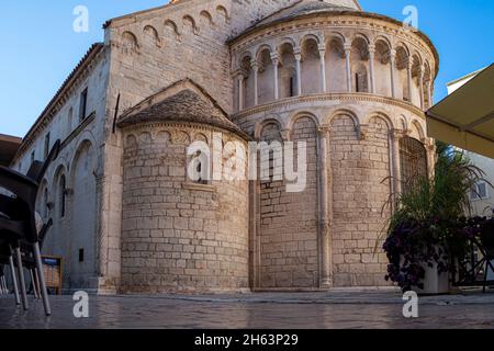 chiesa di st. krsevan su piazza san krsevan in zadar, dalmazia, croazia Foto Stock