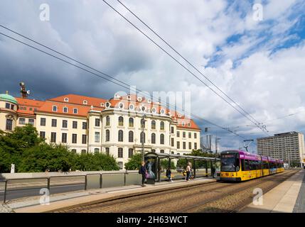 dresda,casa landhaus con museo della città a sachsen,sassonia,germania Foto Stock