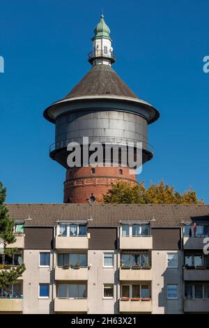 germania,velbert,velbert-mitte,bergisches terra,niederbergisches terra,niederberg,renania,nord reno-westfalia,nrw,storico torre d'acqua,vecchia torre d'acqua Foto Stock