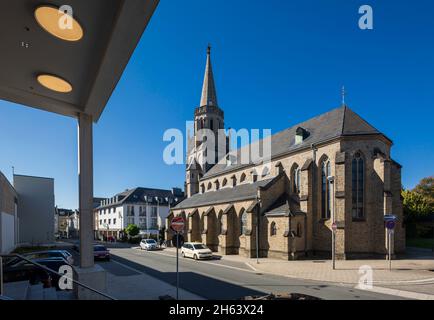 germania,velbert,velbert-mitte,bergisches land,niederbergisches land,niederberg,renania,renania settentrionale-vestfalia,nrw,chiesa parrocchiale cattolica st. marien,marienkirche,basilica Foto Stock