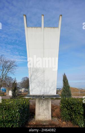 monumento agli ascensori, monumento agli ascensori di berlino, francoforte sul meno, assia, germania Foto Stock