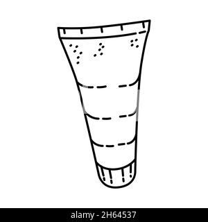 Face primer gel parte di Women Makeup Tools and Accessories Set icone disegnate a mano Vector. Illustrazione Vettoriale