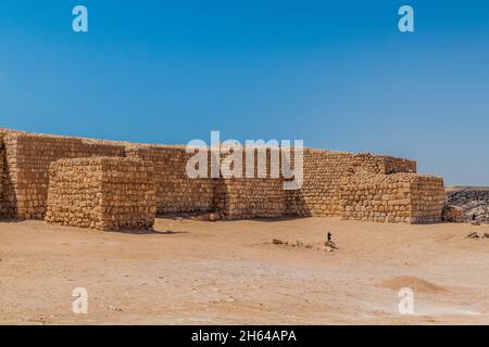 Parco Archeologico di Sumhuram con rovine dell'antica città di Khor Rori vicino a Salalah, Oman Foto Stock