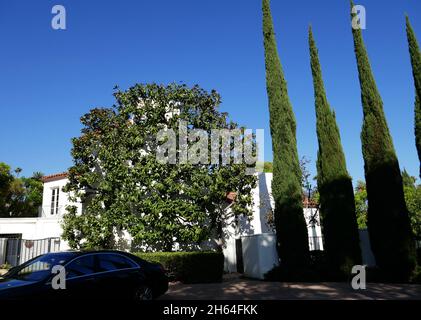 Beverly Hills, California, Stati Uniti 14 settembre 2021 Una visione generale dell'atmosfera della ex casa/casa di Actor Lionel Barrymore al 800 N. Roxbury Drive il 14 settembre 2021 a Beverly Hills, California, Stati Uniti. Foto di Barry King/Alamy Stock Foto Foto Stock