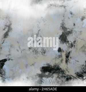 Design di superficie astratta trasparente neutro e bianco grungo classico per la stampa. Foto Stock