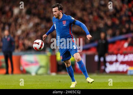 Londra, Regno Unito. 12 novembre 2021. Ben Chilwell d'Inghilterra durante la Coppa del mondo FIFA 2022 Qualificing Group incontro tra Inghilterra e Albania al Wembley Stadium il 12 novembre 2021 a Londra, Inghilterra. (Foto di Daniel Chesterton/phcimages.com) Credit: PHC Images/Alamy Live News Foto Stock