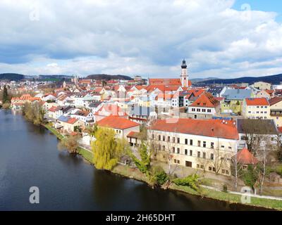 Cham, Germania: Paesaggio urbano Foto Stock