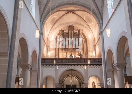 Aachen Eilendorf St. Severin ist eine katholische Kirche in Aachen-Eilendorf. Foto Stock